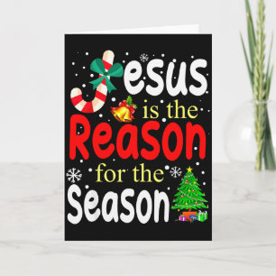 Carte Jésus Est La Raison De La Saison Chrétien Noël