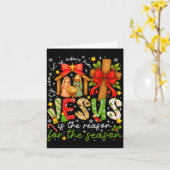 Carte Jésus Est La Raison De La Saison Chris Chrétien (Fleur jaune)