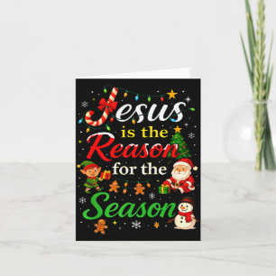 Carte Jésus est la raison de la saison de Noël X