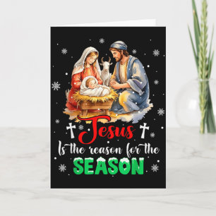 Carte Jésus Est La Raison De La Saison De Noël Xmas