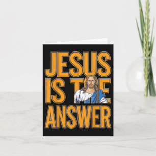 Carte Jésus Est La Réponse, Véritable Croyant chrétien