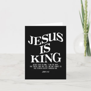 Carte Jésus Est Le Roi Jean Bible Verse Chrétien Religie