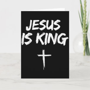Carte Jésus est le roi verset biblique Jean 14_6 chrétie