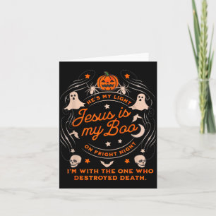 Carte Jésus est mon Boo Soky drôle d'Halloween chrétien