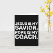 Carte Jésus est mon sauveur1 (Fleur jaune)