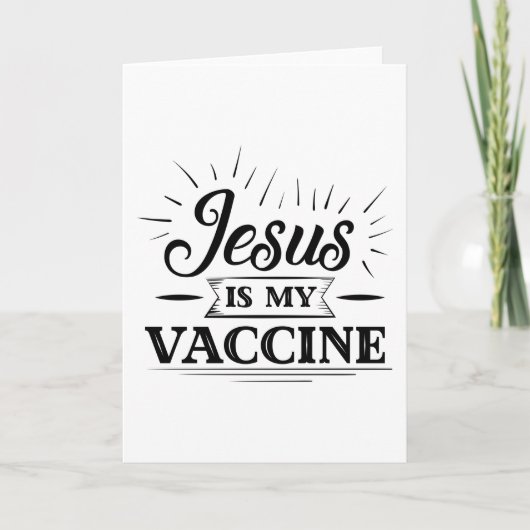 Carte Jésus Est Mon Vaccin (Devant)