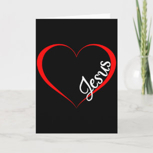 Carte Jésus est mon Valentin Cadeau chrétien pour la Sai