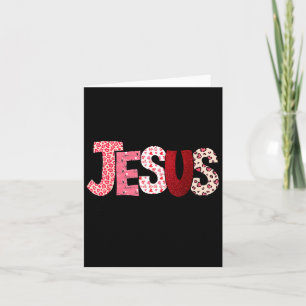 Carte Jésus est mon Valentin Foi chrétienne Religieux Va