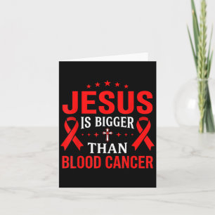 Carte Jésus est plus grand que le lymphome du guerrier r