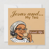 Carte Jésus et ma papeterie de thé (Dos)