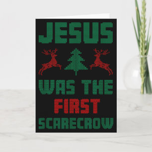 Carte Jesus était le premier épouvantail style sweat-shi