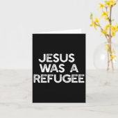 Carte Jésus Était Un Anti-Trump De Mème Pour Les Réfugié (Fleur jaune)