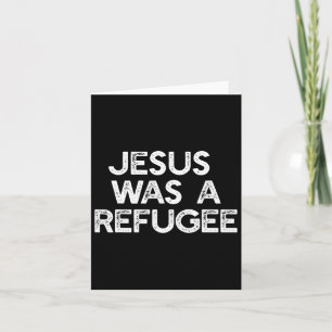 Carte Jésus Était Un Anti-Trump De Mème Pour Les Réfugié
