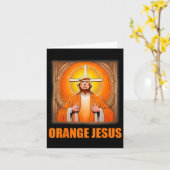 Carte Jesus Funny Trump 1 (Fleur jaune)