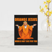 Carte Jesus Funny Trump 2 (Fleur jaune)