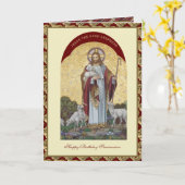 Carte Jesus Good Shepherd Serra Club Séminaires (Fleur jaune)