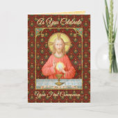 Carte Jésus Instituant la Sainte Communion (SAU 045) (Devant)