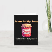 Carte Jesus Is My Jam And I'm Here To Spread It Christia (Devant)