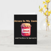 Carte Jesus Is My Jam And I'm Here To Spread It Christia (Fleur jaune)