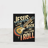 Carte Jesus Is My Rock And That Is How I Roll Christian  (Devant)