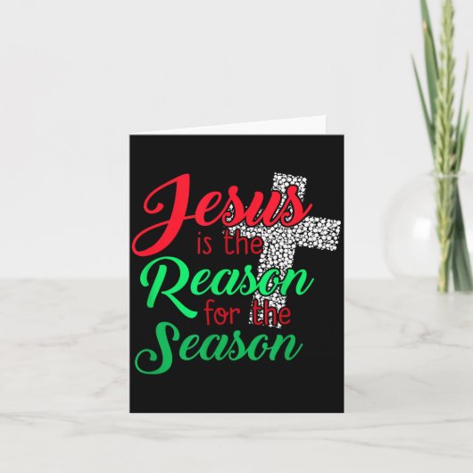 Carte Jesus Is The Reason For The Season Christian Chris (Devant)