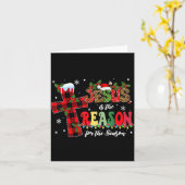 Carte Jesus Is The Reason For The Season Christmas Xmas (Fleur jaune)