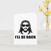 Carte Jésus, je serai de retour (Fleur jaune)