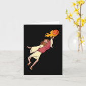 Carte Jésus Jouant Au Basket (Fleur jaune)