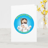 Carte Jésus le bon berger (Fleur jaune)