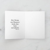 Carte Jésus le Christ, agneau impeccable de Dieu (Intérieur)