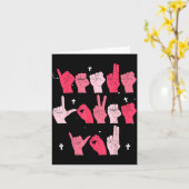 Carte Jesus Loves You Asl Sign Language Christian Valent (Fleur jaune)