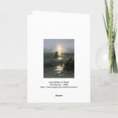 Carte Jésus marchant sur des mers orageuses (Dos)