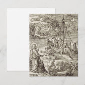 Carte Jésus marchant sur l'eau (Devant / Derrière)