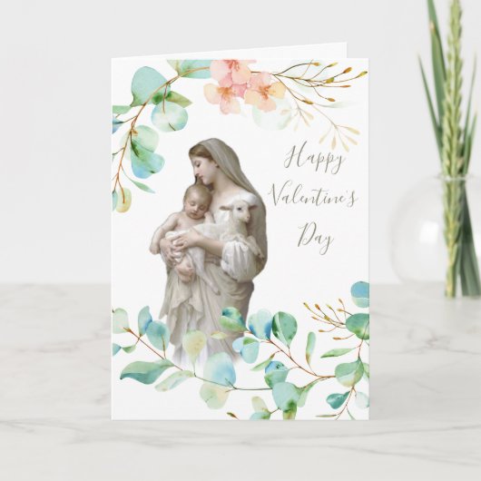 Carte Jésus Marie | Saint Valentin | Religieux catholiqu (Devant)