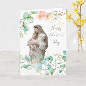 Carte Jésus Marie | Saint Valentin | Religieux catholiqu (Fleur jaune)
