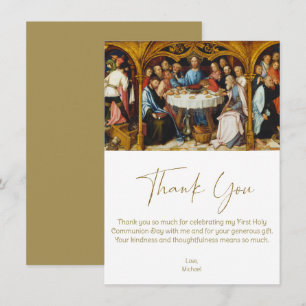 Carte Jésus Merci de la première communion à Dernière so