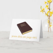 Carte Jésus meurt à la page 681 (Fleur jaune)