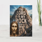 Carte Jésus, mon rocher d'âge Le Seigneur est mon rocher (Devant)