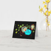 Carte Jésus Noël (Fleur jaune)