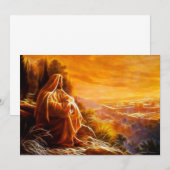 Carte Jésus Pensant Aux Gens (Toi) (Devant / Derrière)