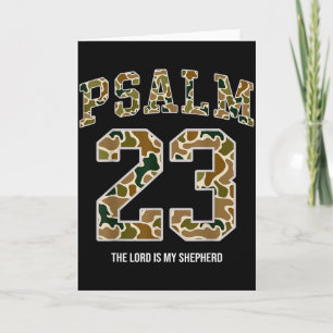 Carte Jésus Psaume 23 Le Seigneur Est Mon Berger Camo Ch