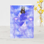 Carte Jésus Revient Dans Les Nuages Salutation (Fleur jaune)