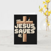 Carte Jésus sauve (Fleur jaune)