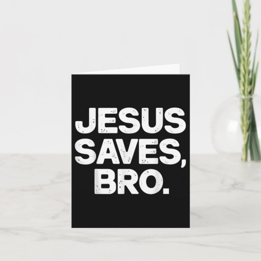 Carte Jésus sauve Bro Christian (Devant)