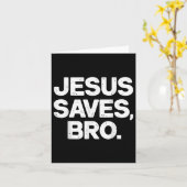 Carte Jésus sauve Bro Christian (Fleur jaune)