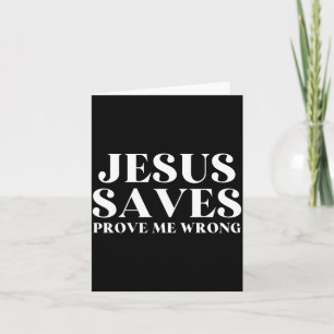 Carte Jésus Sauve, Prouvez Moi Faux Foi Chrétienne Patri