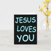 Carte Jésus t'aime (Fleur jaune)