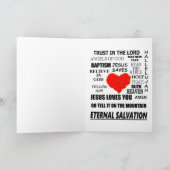 Carte Jésus t'aime Salut éternel (Intérieur)