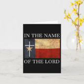 Carte Jesus Texas Christian (Fleur jaune)