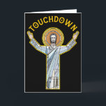 Carte Jesus Touchdown Amusant Citation de foi chrétienne<br><div class="desc">Jesus Touchdown Amusant Citation de foi chrétienne Meme Christ Prie</div>